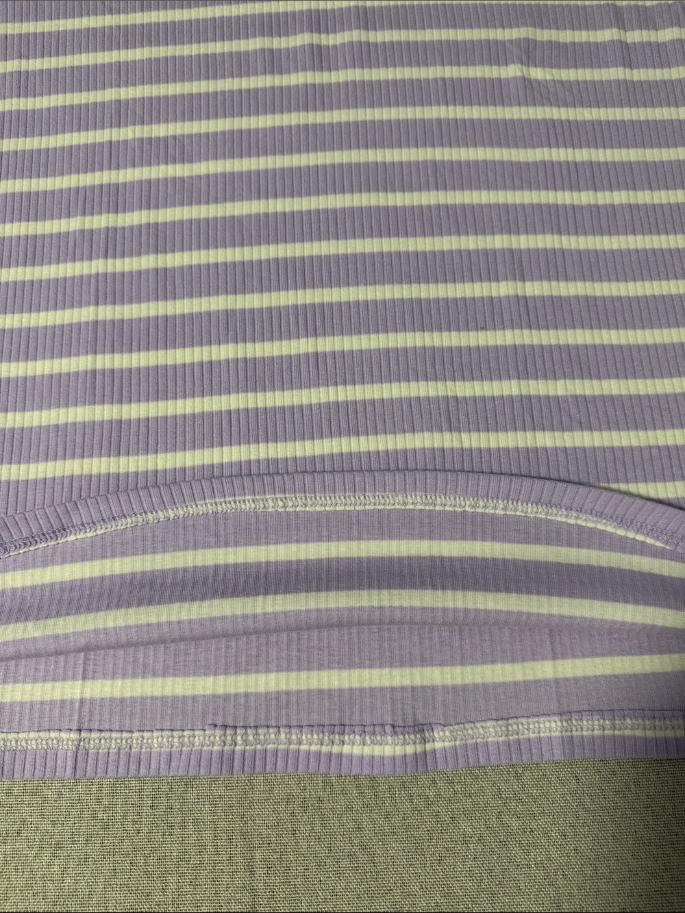 A New Day Purple and White Striped Short Sleeve Tee Size XL - Picture 12 of 14
